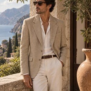 Vintage ego Men's Blazer IT 46 / Approx US 36 Wool Alpaca Made in Italy